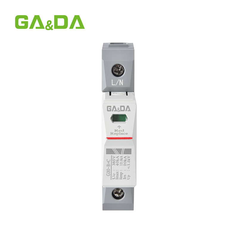 Ac Surge Protector - 1-poliger Überspannungsschutz Typ B+C für DIN-Schiene,