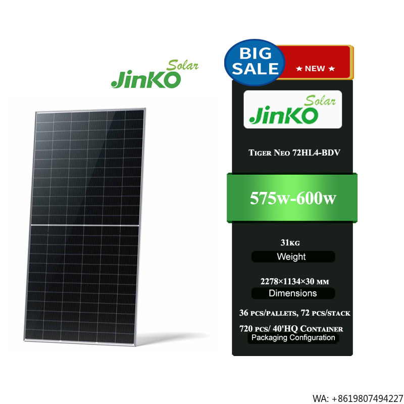 Jinko Solar Panel Tiger Neo - Jinko Tiger Neo 72HL4-BDV 575-600W Hochwertiges