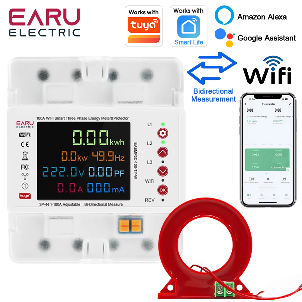 Ac Surge Protector - EARU Dreiphasiger Tuya App WiFi Smart