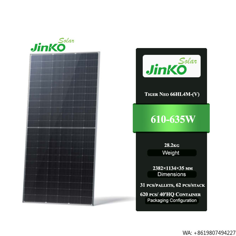 Jinko Solar Panel Tiger Neo - Jinko Tiger Neo 66HL4M-(V) 610-635W Hochwertiges