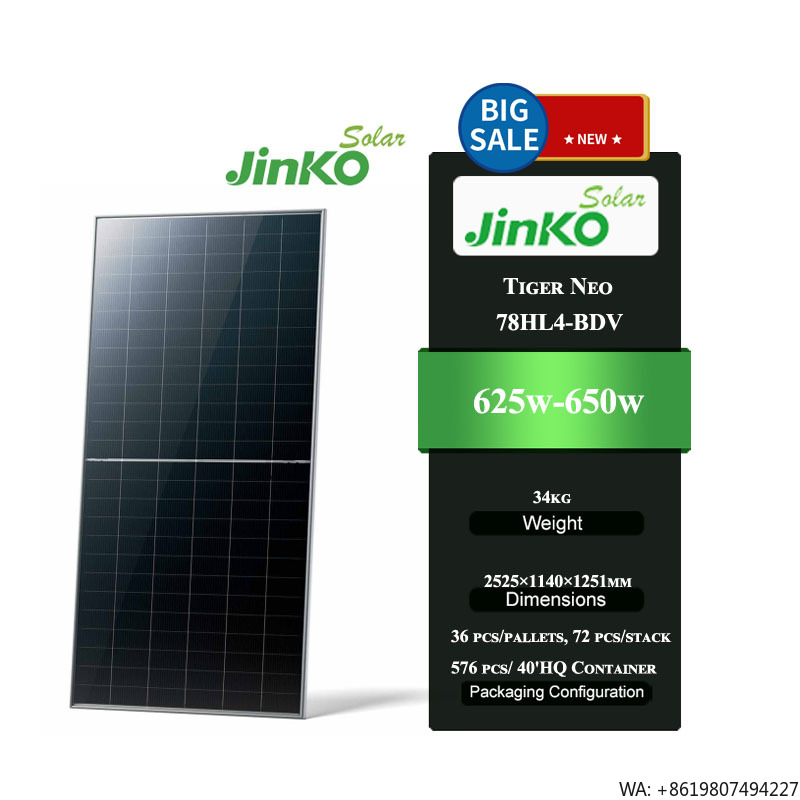 Jinko Tiger Neo 78HL4-BDV 625- – Jinko Solar Panel Tiger Neo Bewertung und Preis