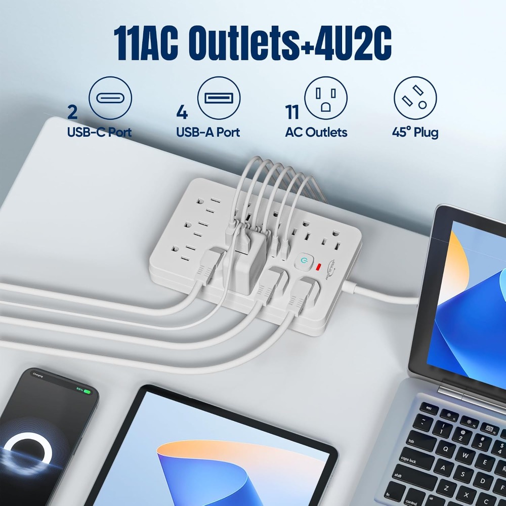4,5 m Flachstecker-Überspannun – Ac Surge Protector Bewertung und Preis